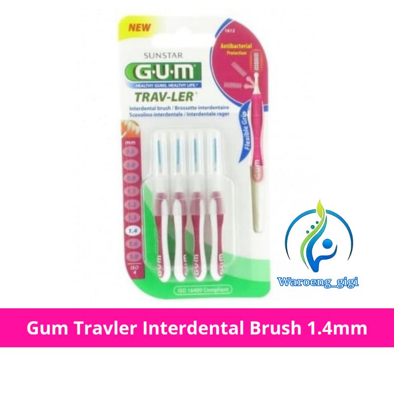 GUM Interdental Brush Travler Trav Ler 1.4mm