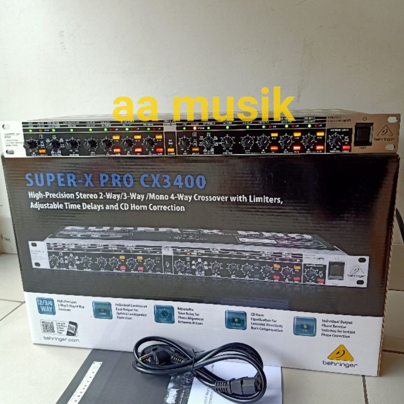 CROSSOVER BEHRINGER CX3400 2/3/4 WAY AKTIF