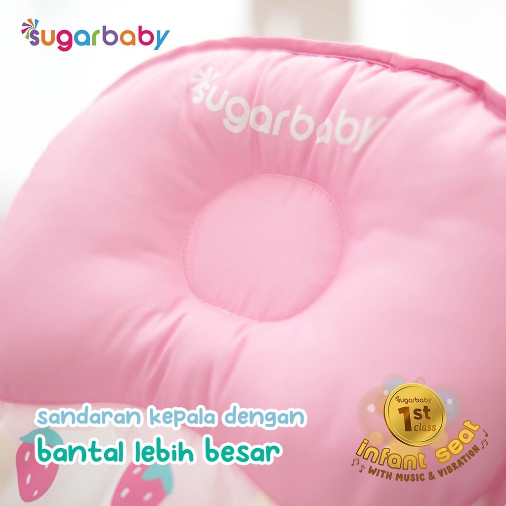 Sugarbaby 1st Class Infant Seat-Kursi Bayi-kursi lipat bayi INFANT SEAT SUGARBABY FOLD UP Bouncer Bayi Sugar Baby Infant Seat with Toy rossie Rabbit kasur bayi