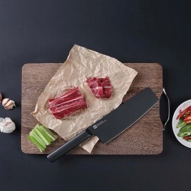 Xiaomi Mijia Huohou Pisau Dapur Kitchen Knife 2 PCS - HU0015 - Black