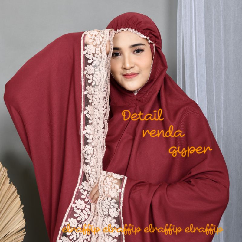 Mukena Dewasa Katun Polos Renda ALMAHIRASeries