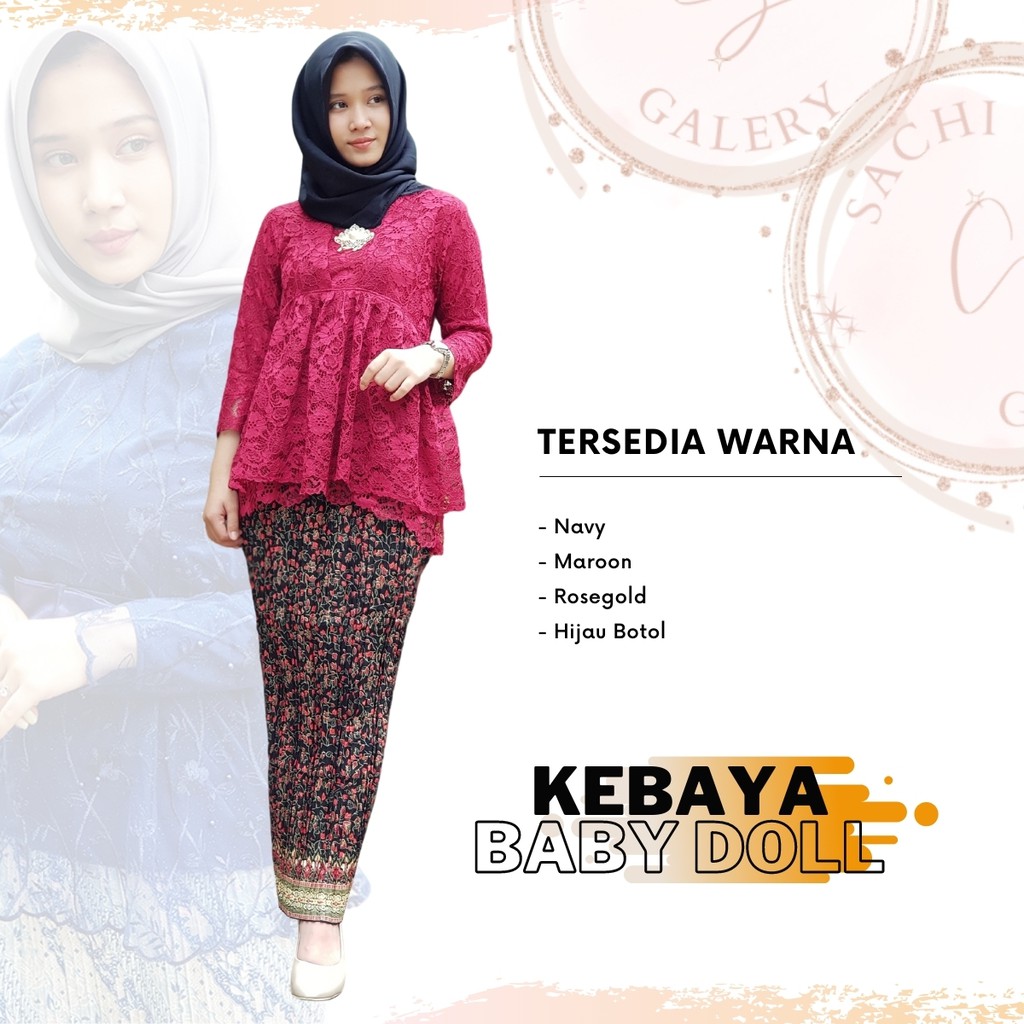 KEBAYA BABY DOLL ORIGINAL / KEBAYA MODERN / KEBAYA COUPLE / KEBAYA BROKAT / KEBAYA KUTUBARU