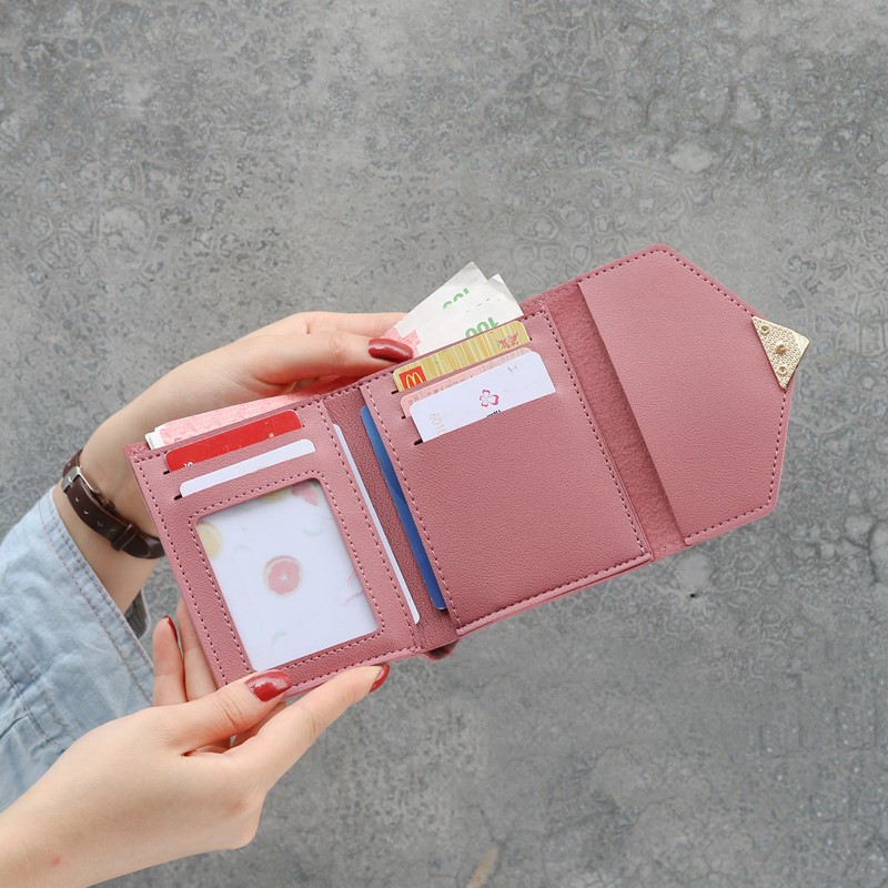 (1kg 17pcs) Lomenia Dompet Korea Lipat Kecil Hati Love Fashion Cewek LOD023-2