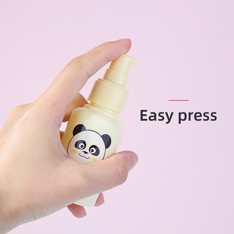 PUSH Pump botol travel PANDA Bottle Squeeze Bottle Botol Plastik Botol Isi  Botol Kosmetik Lotion