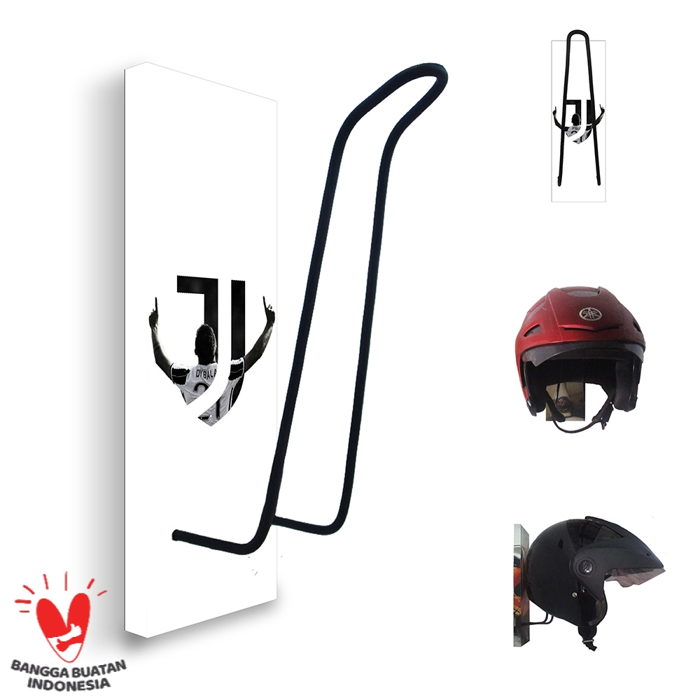 GANTUNGAN HELM - TEMPAT HELM - RAK HELM MOTOR - JUVENTUS 103