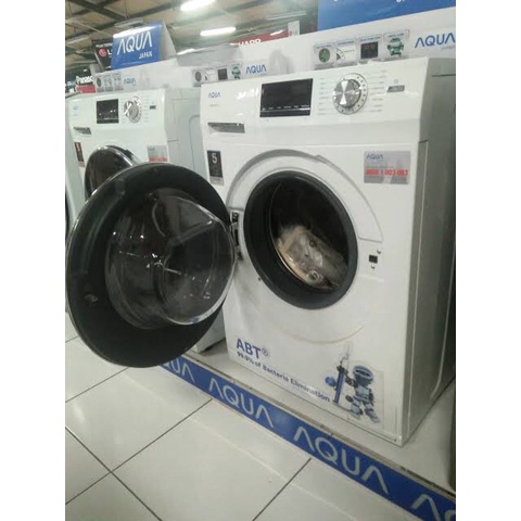 Mesin Cuci Front Loading AQUA FQW 850829QD Wave Drum 8.5 KG INVERTER