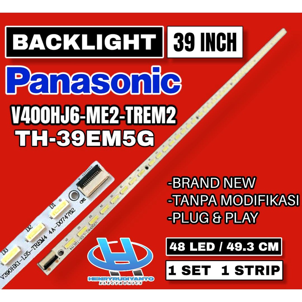 BACKLIGHT TV LED PANASONIC 39 INC TH-L39EM5G TH L39EM5G L39 EM 5 LAMPU BL LIDI SMD L39EM5 G L 39EM5G