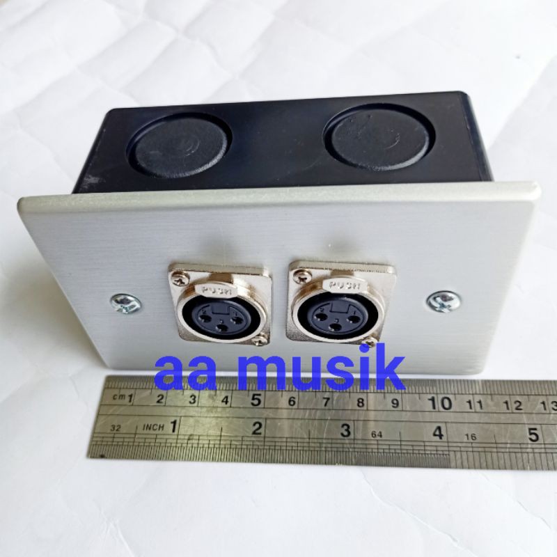 PANEL MIC 2 CHANNEL JACK CANON XLR PANEL MIC TANAM TEMBOK