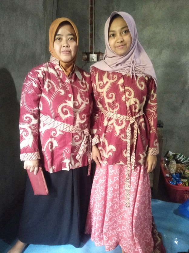 Tey-17 Batik Wanita Asj Sa Hrb026 Kenongo Kemeja Tosca Pendek