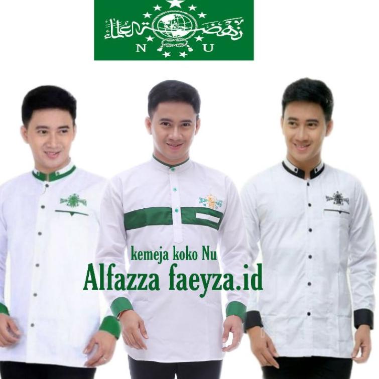 ✣Laris KEMKO NU BESTSELER /KEMEJA KOKO NAHDLATUL ULAMA/KOKO NU LENGAN PANJANG/BAJU KOKO NU LENGAN PE