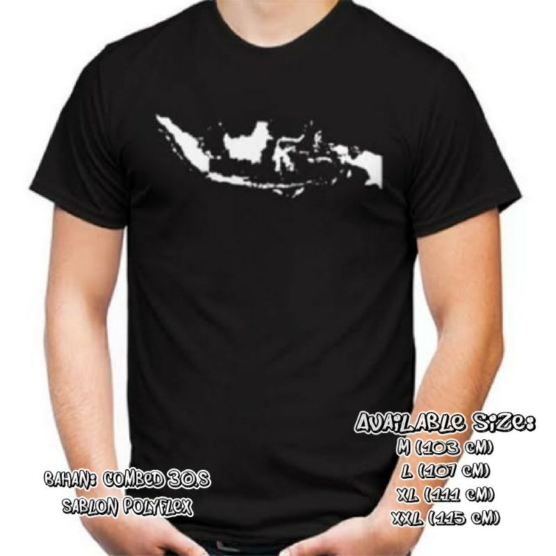Kaos indonesia edisi kemerdekaan kaos peta indonesia
