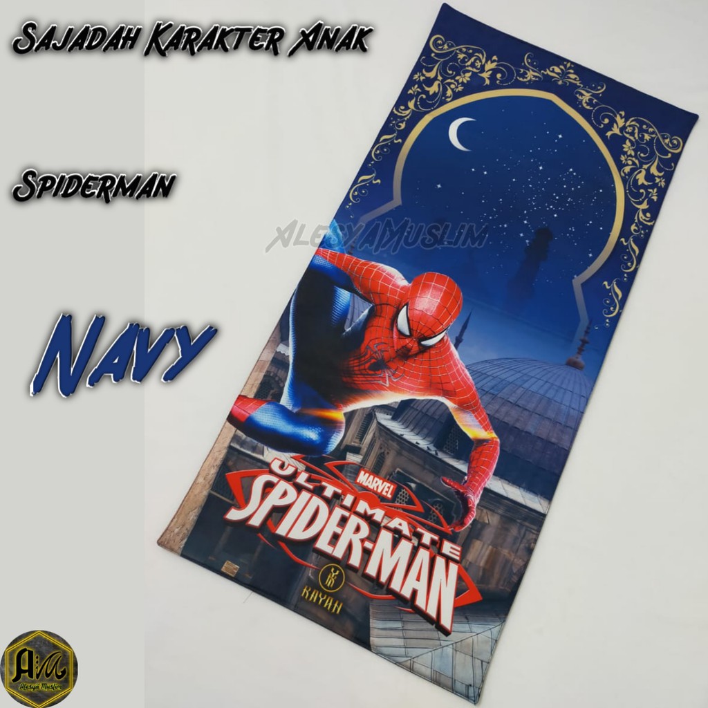 Sajadah Karakter Anak Spiderman/Harga Grosir/Best Seller/Bisa COD