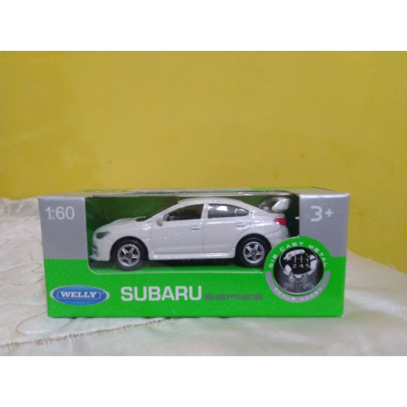 diecast welly mobil subaru 1:60 miniatur murah