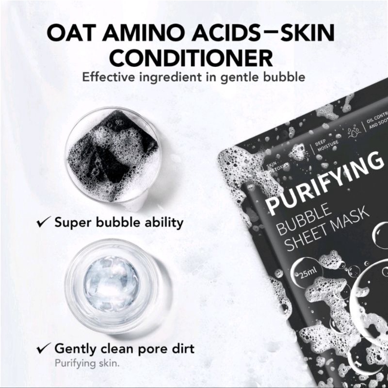 YOU PURIFYING BUBBLE SHEET MASK 25ML