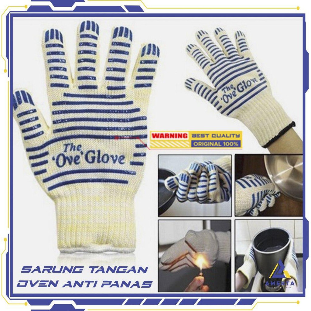 Sarung tangan oven masak heat resistant | oven glove anti slip