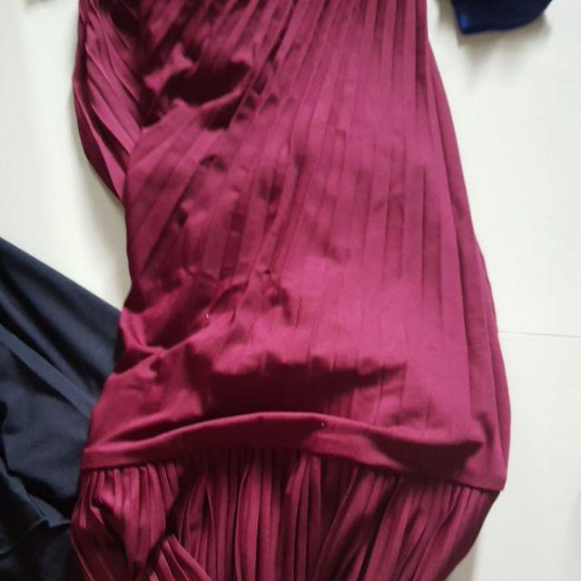 V341 - Rok Plisket  Prisket Panjang Pleated Skirt Flare Skirt Mayung Flowy Rempel