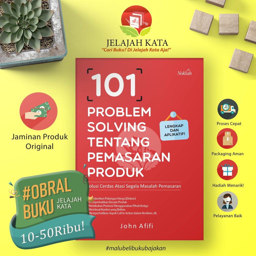 Buku 101 PROBLEM SOLVING TENTANG PEMASARAN PRODUK  #obralbukujelajahkata