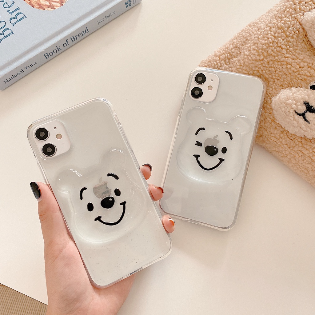 Case Desain Winnie the Pooh 3D Untuk Apple iPhone 14 pro MAX 12 pro 11 pro MAX 6 6s 7 8 plus X XS XR XS MAX