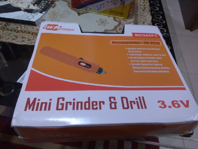 Mini Grinder Iwa/mini Bor/mini Grinda Set 60 Pc/rechargeable