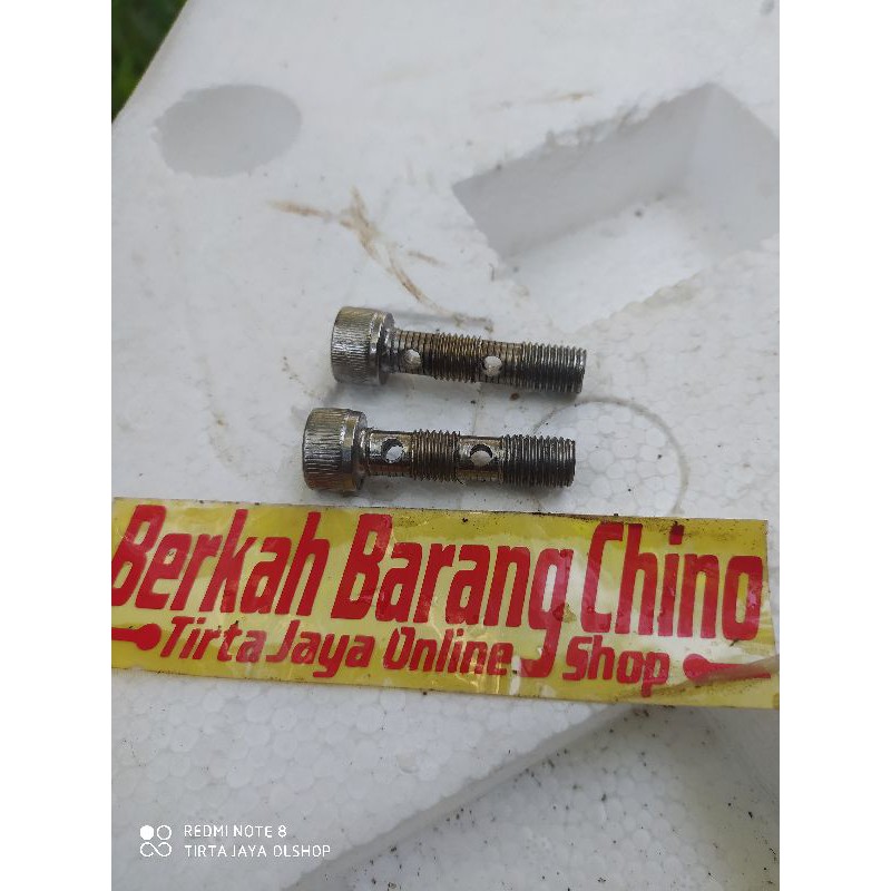 baut banjo baut master rem baut doble dobel kaliper selang rem cakram dobel piston