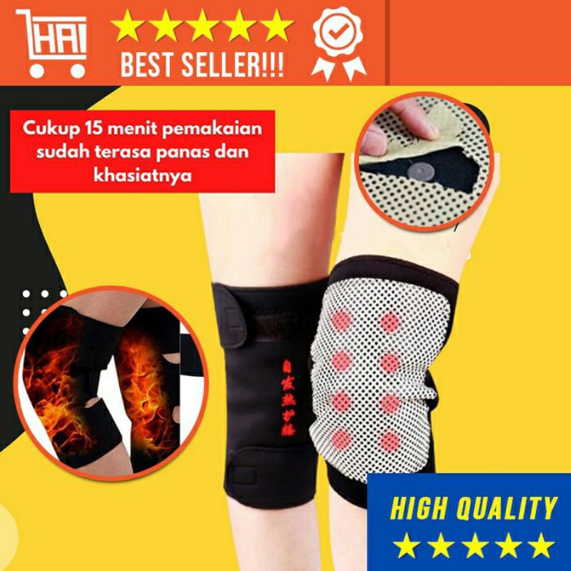 SABUK KORSET DEKER TERAPI LUTUT MAGNETIC KNEE PADS THERAPY SELF HEATING DEKKER LUTUT KESEHATAN