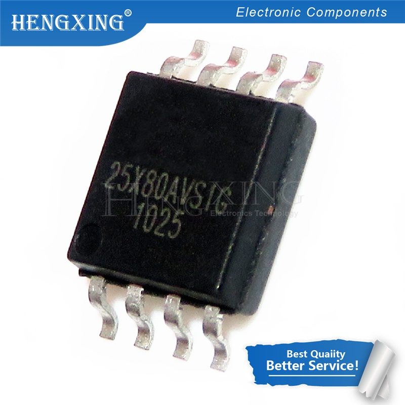 100pcs Ic W25X80AVSIG W25X80BVSIG W25X80AVSNIG 25X80AVNIG 25X80 SOP-8