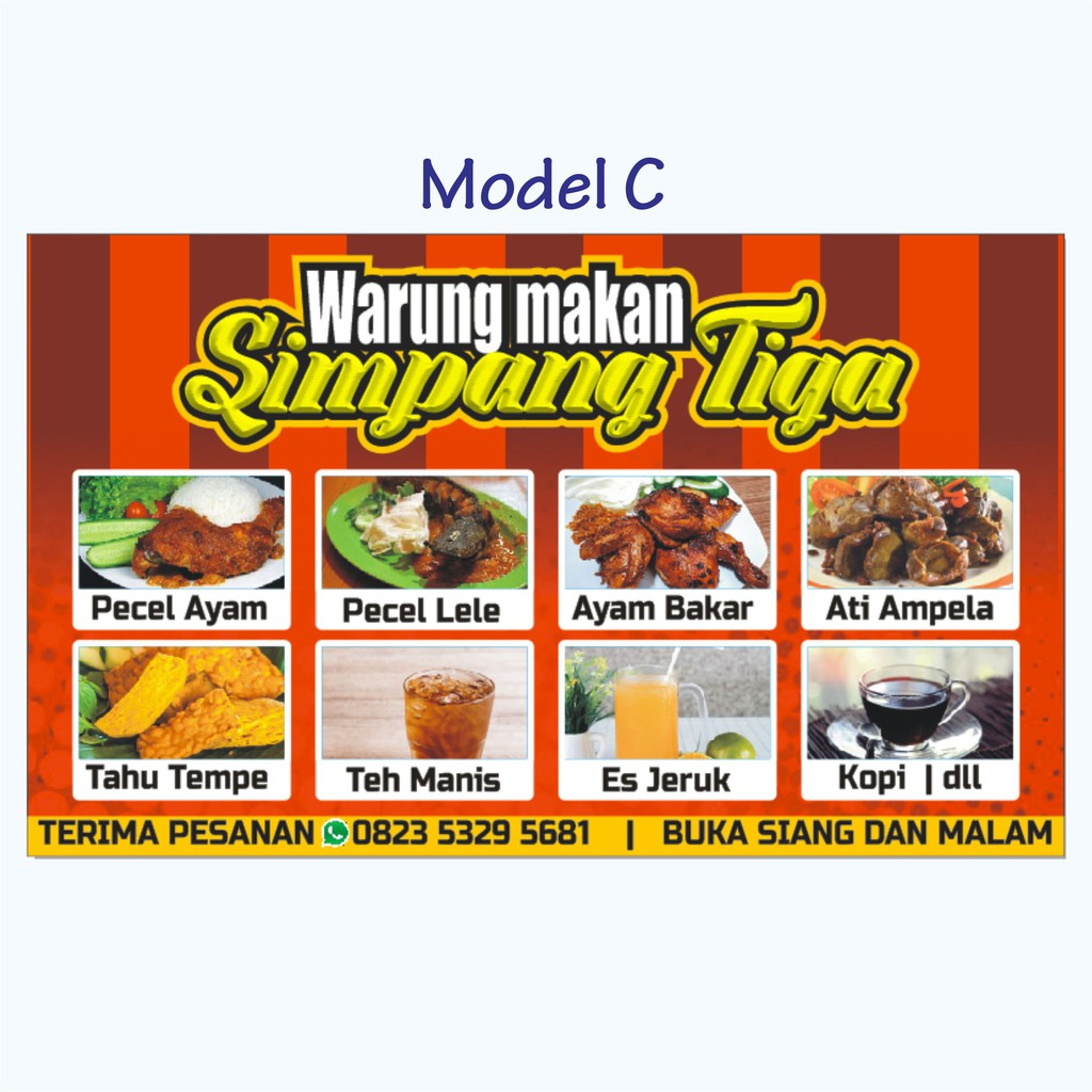 Jual Spanduk Warung Makan Dan Minuman Shopee Indonesia 1028