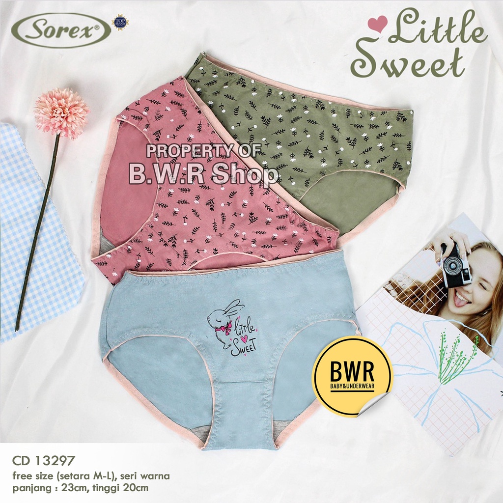 CD Sorex 13297 Free Size / Celana Dalam Remaja Wanita Dewasa 13297 Sweet | Bwr