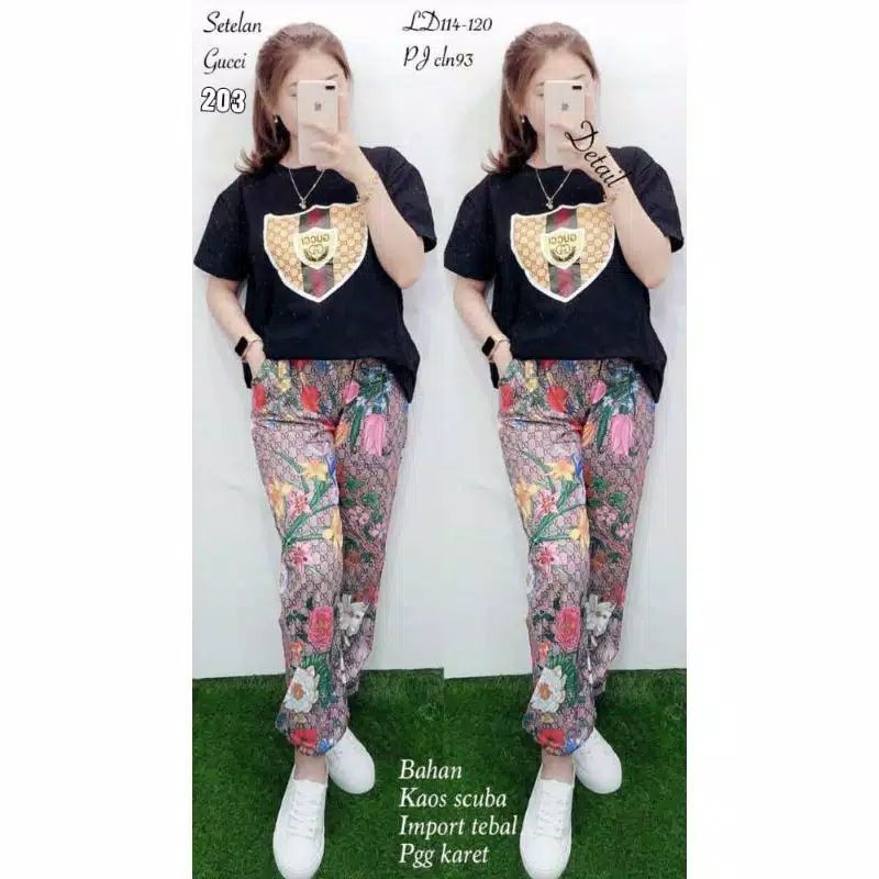 SETELAN BRANDED GUC*I 203 / SET WANITA IMPORT / SET