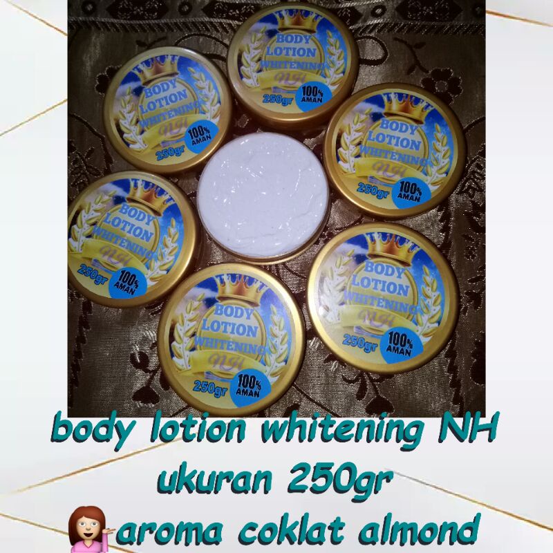 Racikan aman & ampuh memutihkan kulit tubuh. lotion whitening NH 100% Orginal