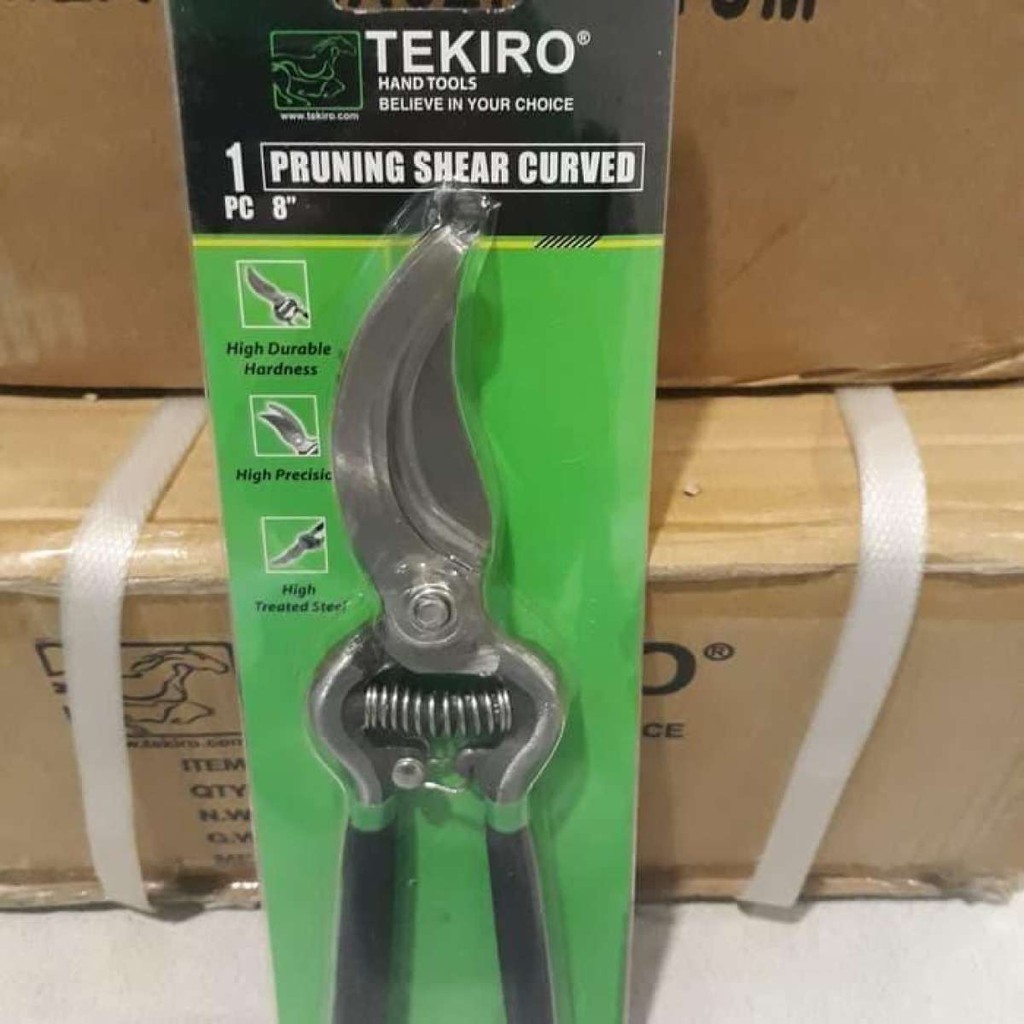 TEKIRO Gunting Dahan 8 Inch Bengkok