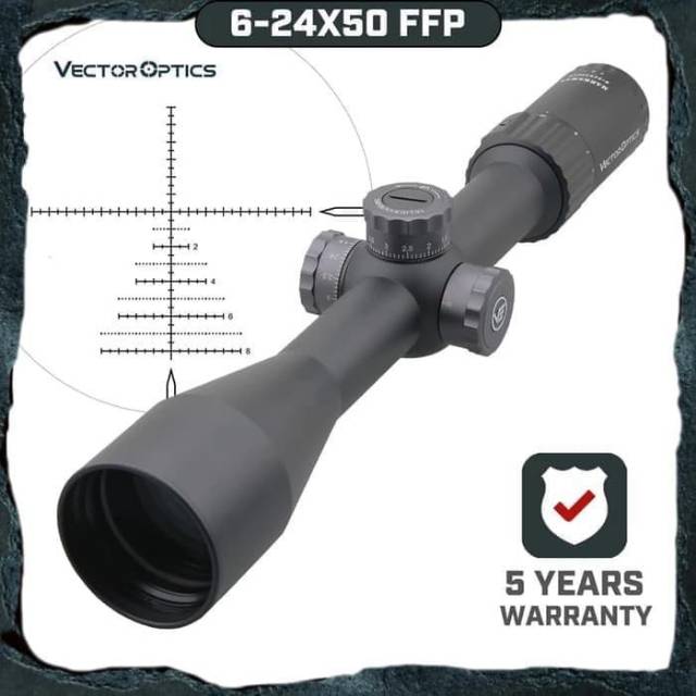 Telescope Teleskop Riflescope Vector Marksman 6-24x50 SF FFP