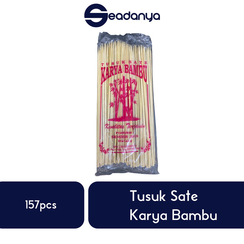 

Tusuk Sate Karya Bambu Isi 157 - Kayu (Bambu/Bamboo) Tusukan Satai/Sate Ayam/Kambing/Kelinci/Babi