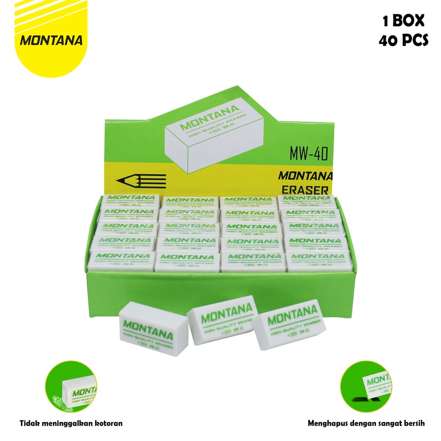 

[LARIS] Penghapus Montana MW-40 / 1 BOX 40 PCS