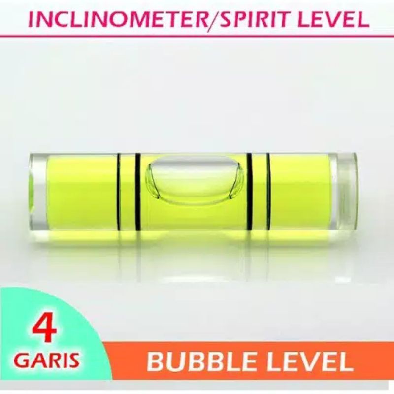 Bubble Level Silinder 9x40mm Spirit Levelling Waterpas Inclinometer