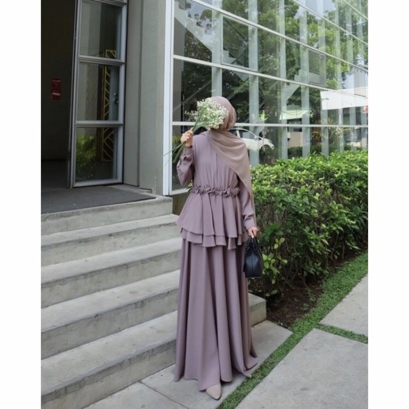 BEFAST - ZGW OOTD Wanita Setelan AIMA / Set Aryana / Setelan Muslimah / Setelan Kekinian ABG / Fashion Wanita Muslimah / Setelan Polos Casual / Set Kondangan / Keluaran Terbaru 2022 / Setelan Modern