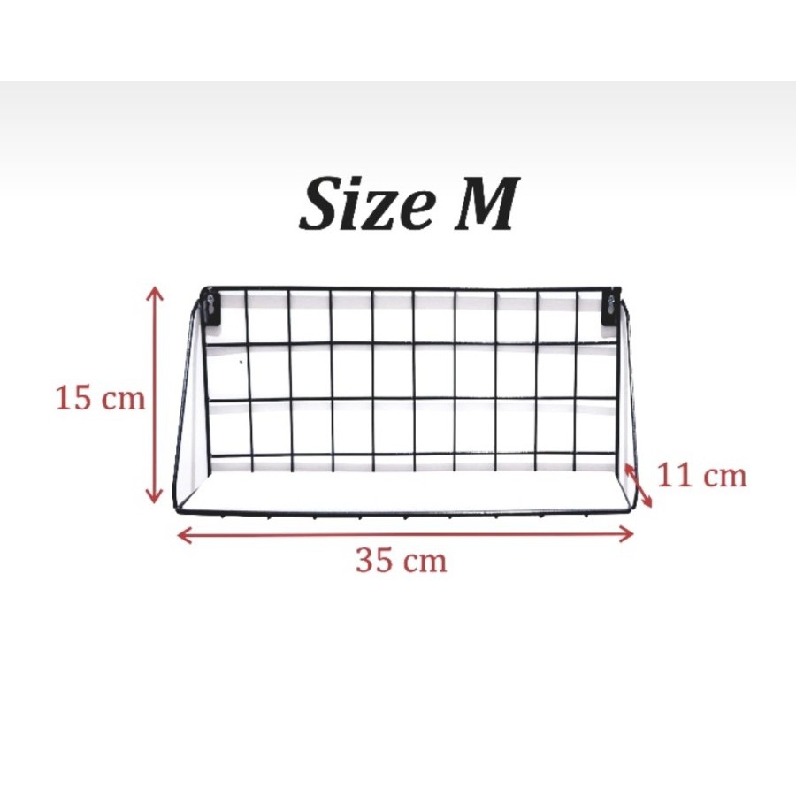 Rak Dinding Tempel Minimalis + Papan, Baut Dan Fisher M Sedang MB941