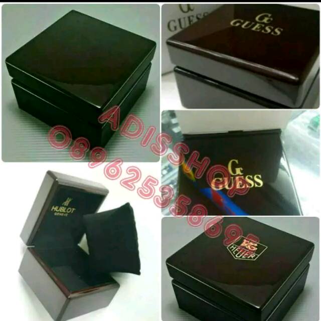 Box jam tangan kayu