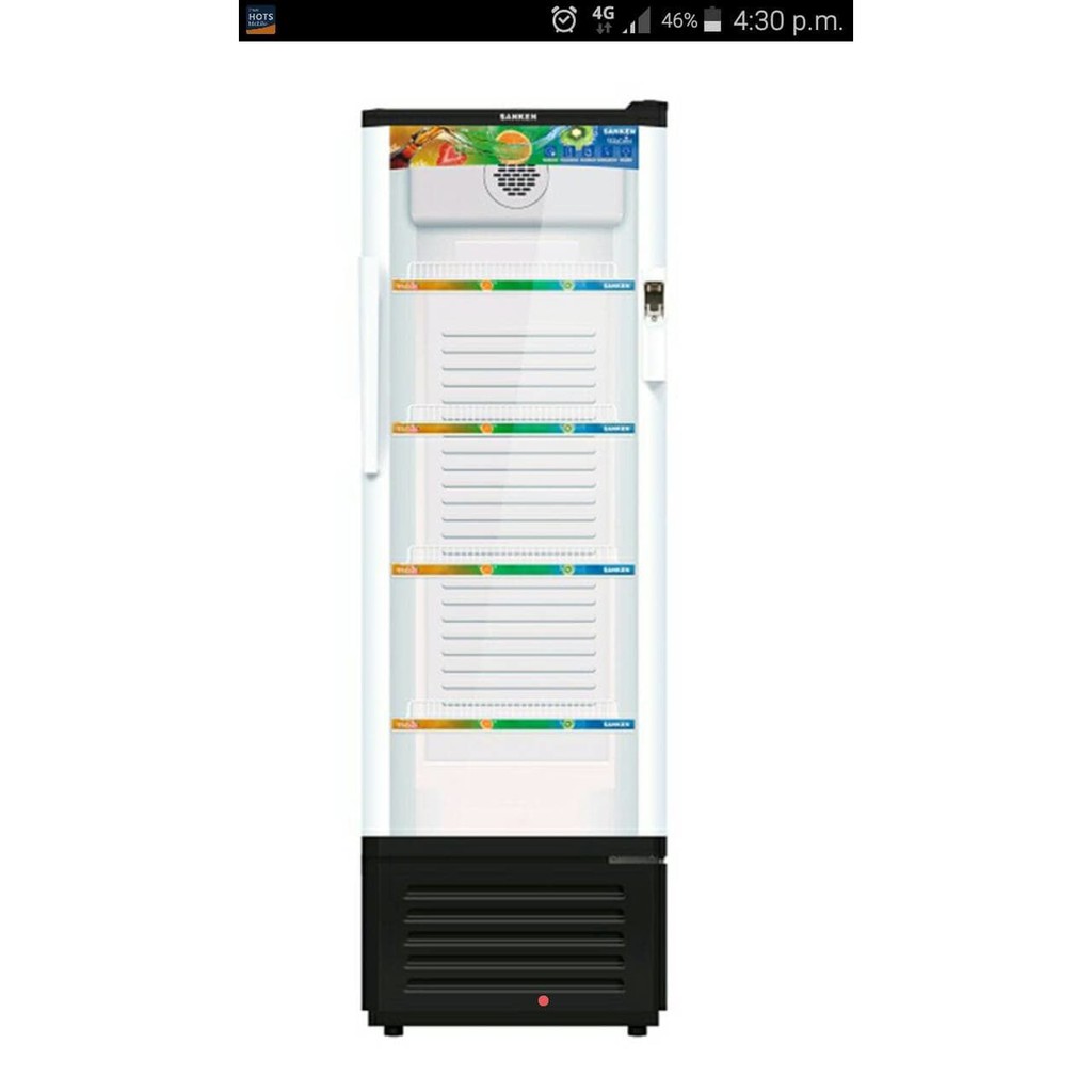 SANKEN ShowCase SRS - 278 - MR/BK 4 rak pendingin minuman 270 liter