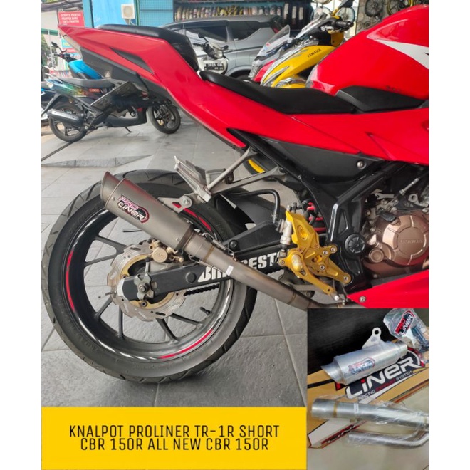 KNALPOT PROLINER CBR 150R SHORT TR 1R KNALPOT PROLINER ALL NEW CBR