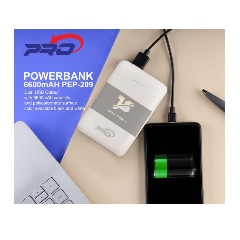 Power Bank PRO PEP-209 LED 6600MAH