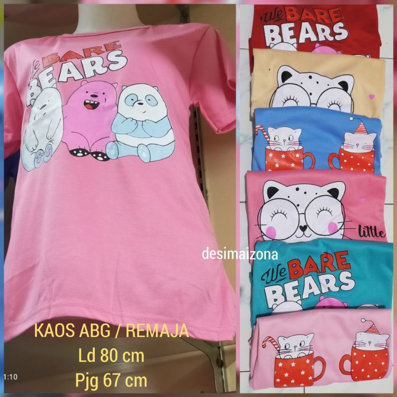 ATASAN KAOS ANAK TANGGUNG//TERGANTUNG BADAN ANAK