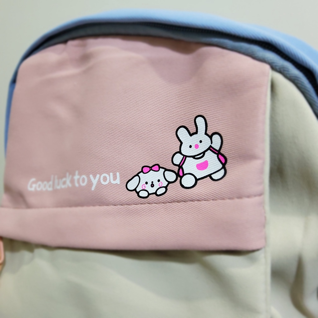 BONUS PIN &amp; Gantungan! Tas Sekolah Remaja Ransel Import Anak SD SMP SMA Backpack Kuliah Korea 402