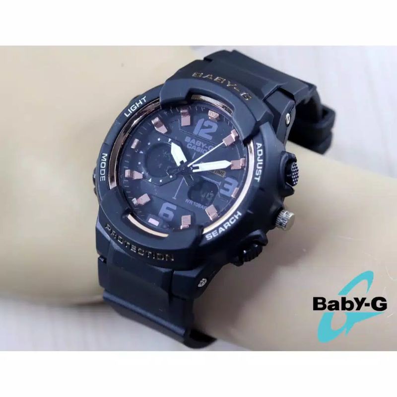 REAL PIC !!!!! JAM TANGAN WANITA BABY G BA 230 DUAL TIME, JAM TANGAN SPORT ANTI AIR-7
