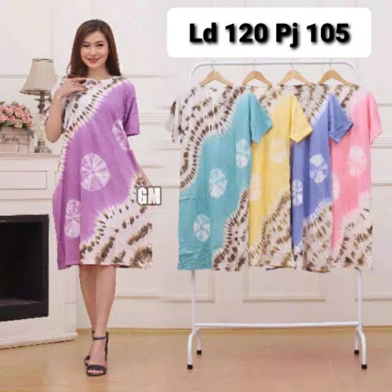 Daster Bumil Jumbo Ld 120 cm Bahan Kaos Bisa COD