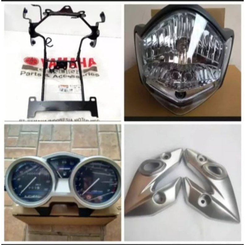 Paket Tinggal Pasang Lampu Depan Vixion Old Plus Breket Lampu Plus Spidometer Plus Kupingan Lampu Vixion Old