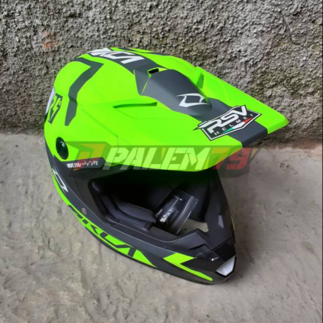 RSV Helmet Orca Nectar Stabilo Doff - Helm Trail Supermoto Fullface