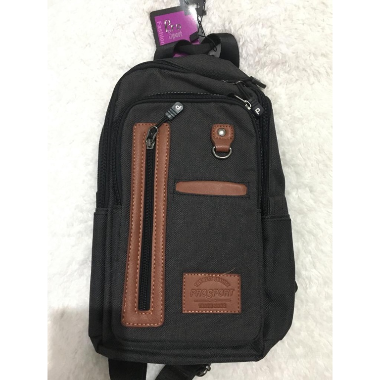 Chest Bag Prosport 206.17 Kanvas Import Tas Tali 1 . SLING BAG Trendy Gaul . Darena Bags Bandung