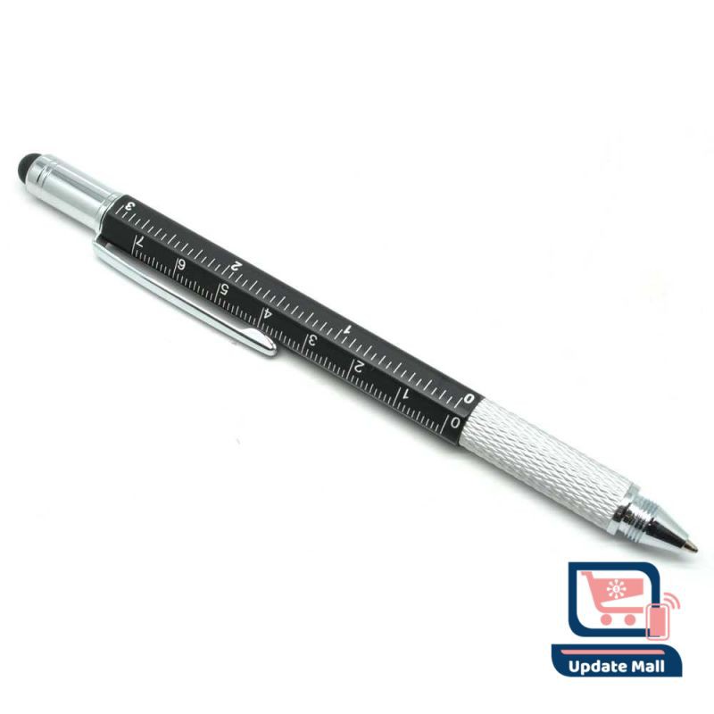 

PENA UNIK MULTIFUNGSI METAL STYLUS PENGGARIS LEVEL OBENG PLUS MINUS MINI