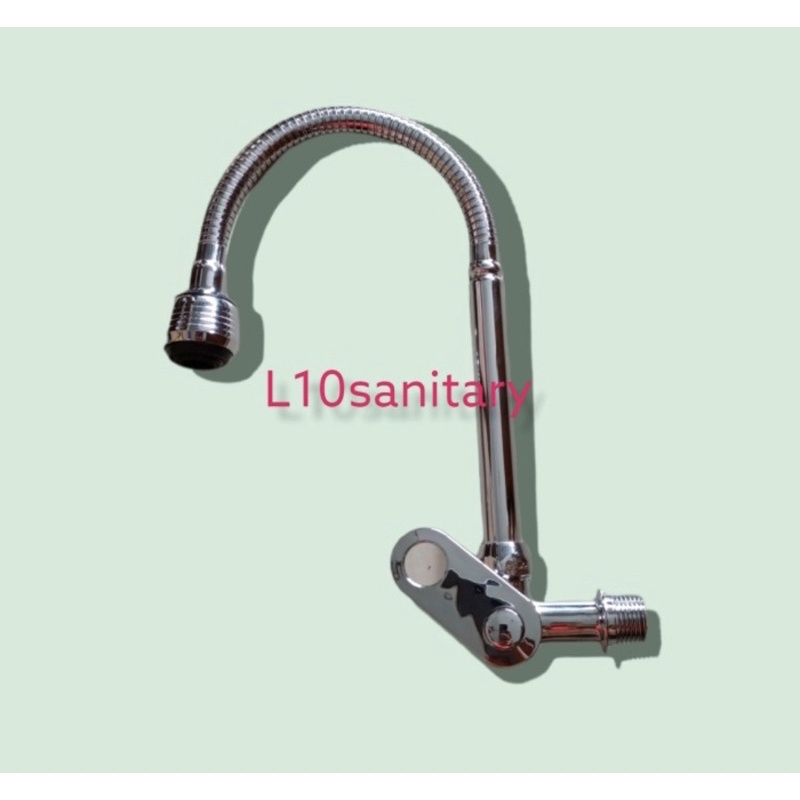 Kran Cuci Piring Engkol/Kran Angsa Flexible Kepala Mini Rotasi 360 Derajat/Kran Sink Dapur Spot 1/2”